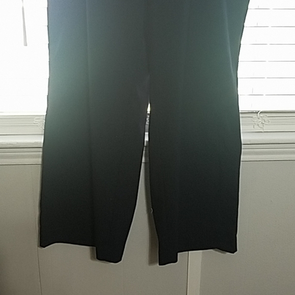 Navy high waisted wide leg trouser - Picture 5 of 7